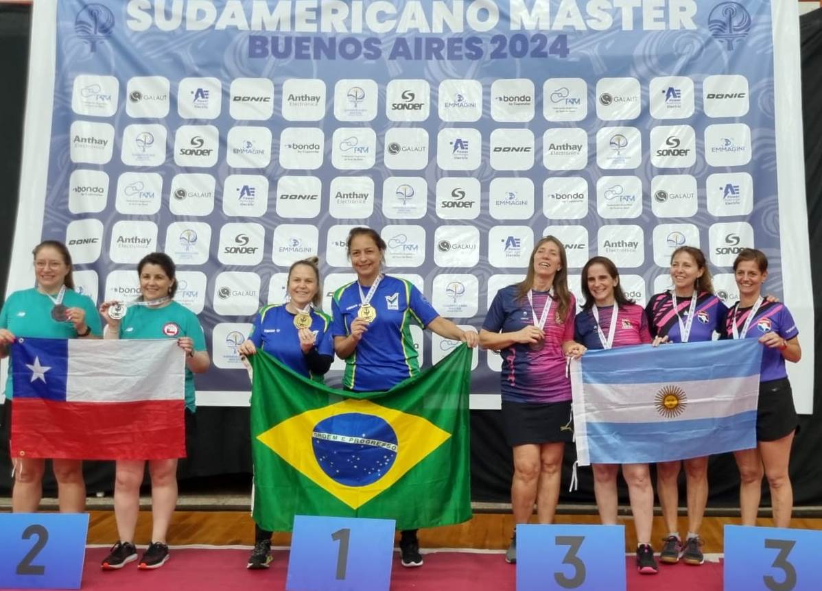 Daniela Bassi, de Jaú, ganha medalhas pelo Brasil no Sul-Americano Master da Argentista