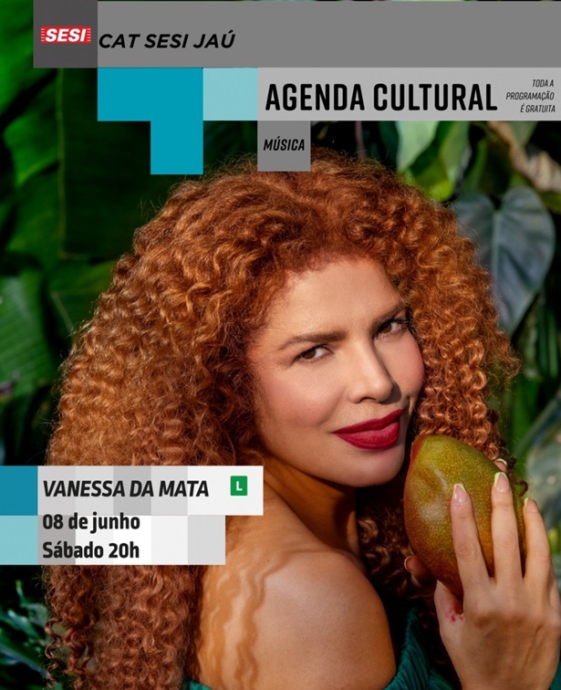 Vanessa da Mata promete noite inesquecível no Sesi de Jaú: ingressos gratuitos no site e no clube