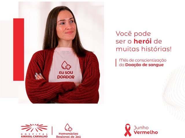 Junho Vermelho no Hospital Amaral Carvalho: Conscientização e urgência na doação de sangue