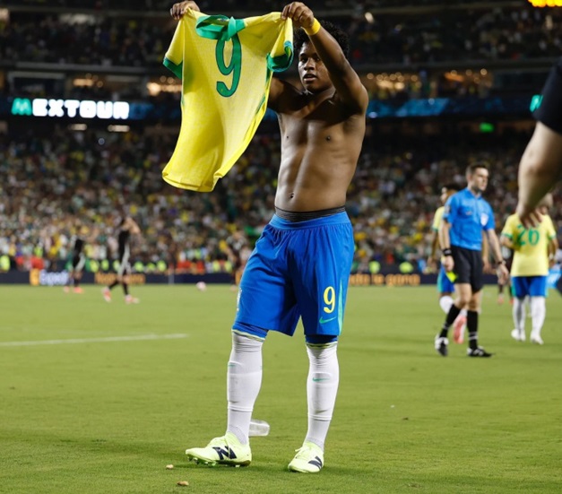 Endrick comemora terceiro gol seguido pelo Brasil: “Não tenho palavras”