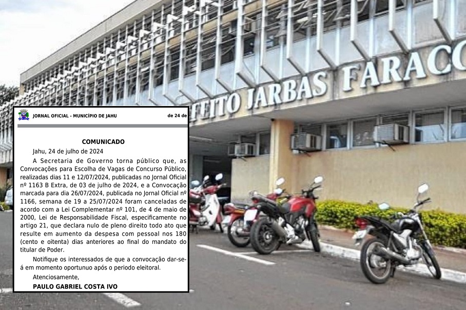 Prefeitura de Jahu ‘dá rasteira’ em servidores e desconvoca aprovados em concurso após garantia de emprego