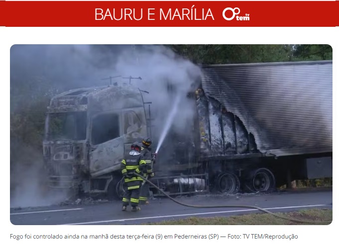 G1 Bauru informa detalhes do acidente que matou motociclista de Jaú neste feriado