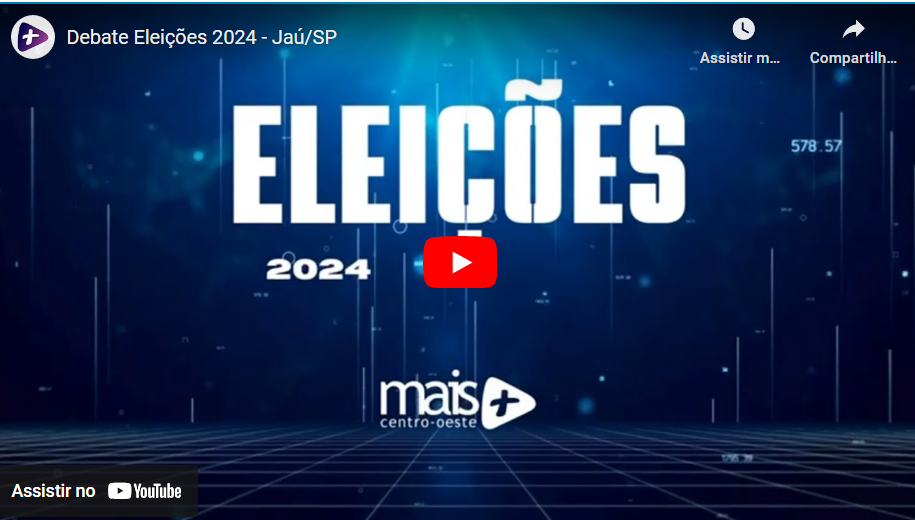 Debate dos candidatos a prefeito de Jaú. Dia 27/09, com organização do Mais Centro-Oeste