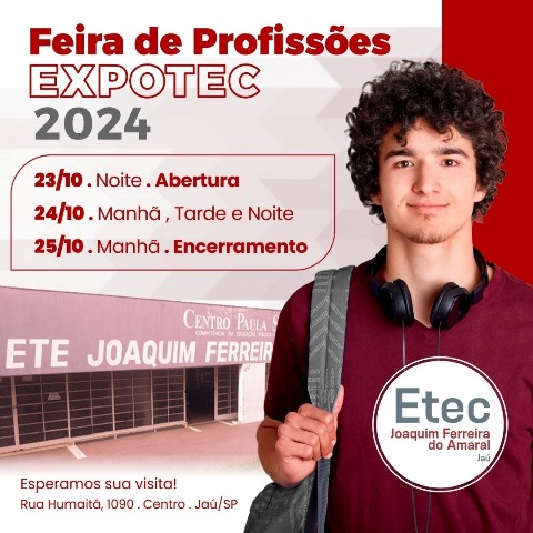 Expotec 2024: Etec Jaú realiza Feira de Profissões gratuita para estudantes e comunidade