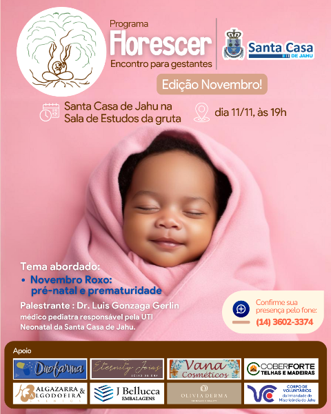 Santa Casa de Jahu promove Programa Florescer – Encontro para Gestantes