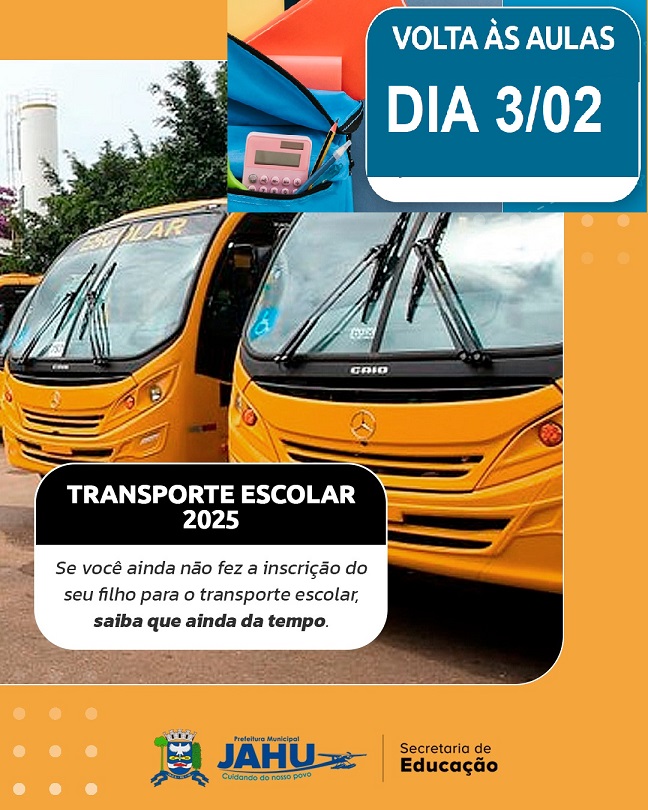 VOLTA ÀS AULAS DIA 3: não perca o prazo para renovar a carteirinha do transporte escolar!