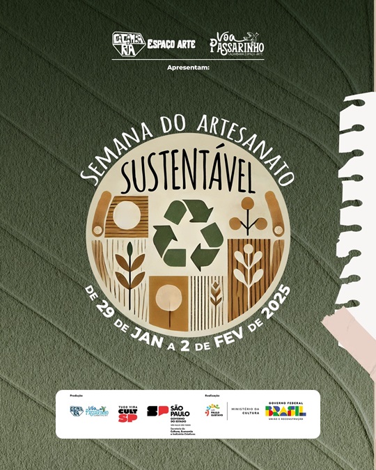 Caçambaria oferece oficinas gratuitas em semana de artesanato sustentável