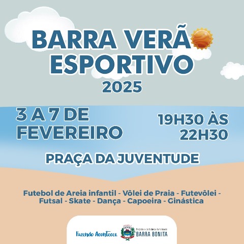 BARRA VERÃO ESPORTIVO: EVENTO COM DIVERSAS MODALIDADES À NOITE NA ORLA DO RIO