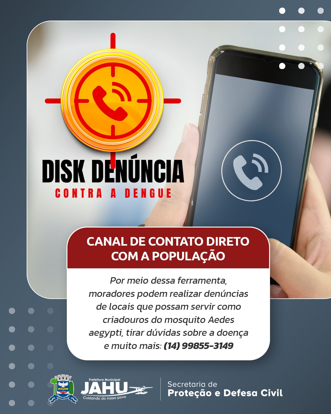 PREFEITURA LANÇA ‘DISK DENÚNCIA’ CONTRA A DENGUE
