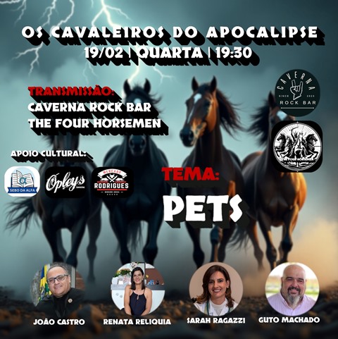 Cavaleiros do Apocalipse promovem debate sobre o universo PET no Caverna Rock Bar