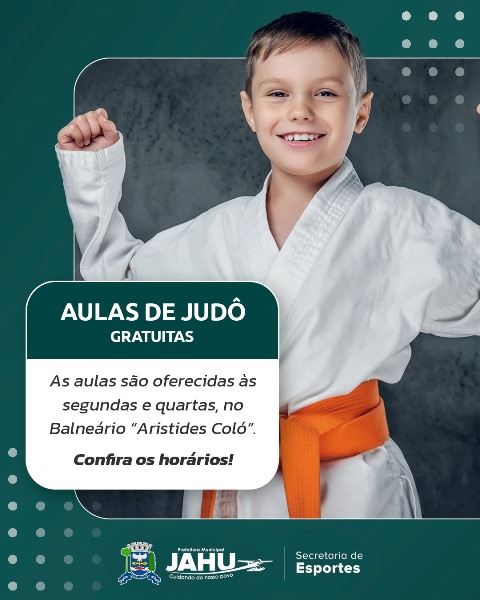 AULAS GRATUITAS DE JUDÔ PARA CRIANÇAS E ADOLESCENTES EM JAÚ