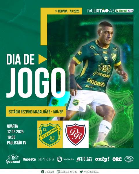 XV de Jaú encara o Desportivo Brasil em jogo decisivo para fugir da zona de rebaixamento