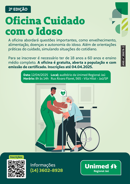 Unimed Regional Jaú promove segunda edição da Oficina Cuidado com o Idoso