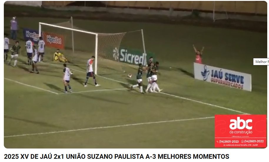 XV vence União Suzano de virada, com gol no fim. Veja melhores momentos