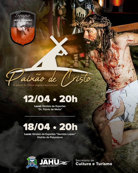 VIA SACRA: Encenação da Via Sacra será realizada em Jahu e Potunduva em abril