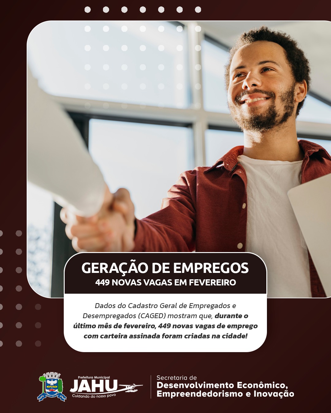 Fevereiro registra a criação de 449 novas vagas de emprego em Jahu