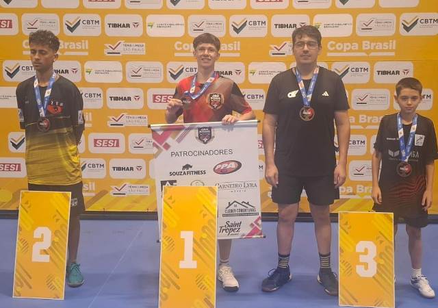 Jaúpong disputa sua primeira competição nacional e conquista pódio na Copa Brasil em São Paulo