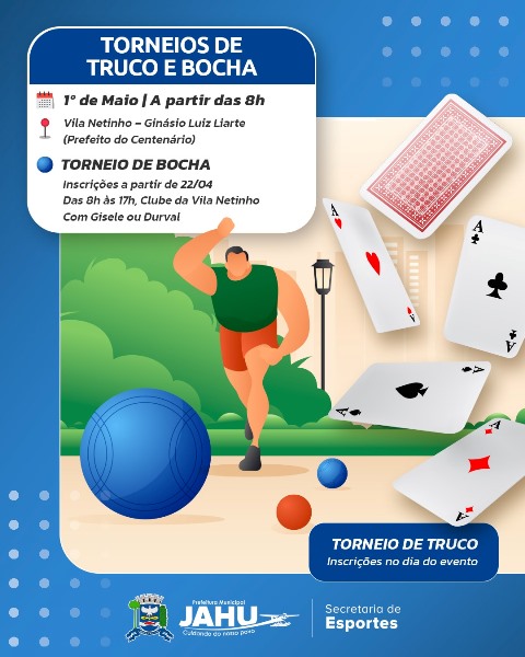 Dia do Trabalhador em Jahu terá corrida de rua, bocha e truco na programação