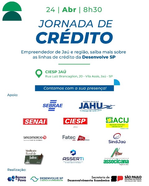 ESSA SEMANA TEM ‘JORNADA DE CRÉDITO’