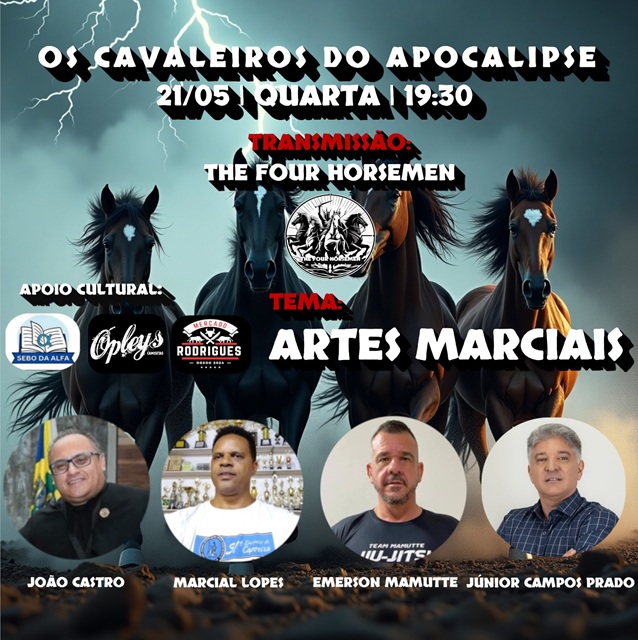 Cavaleiros do Apocalipse mergulham no universo das artes marciais em nova edição do projeto cultural The Four Horsemen
