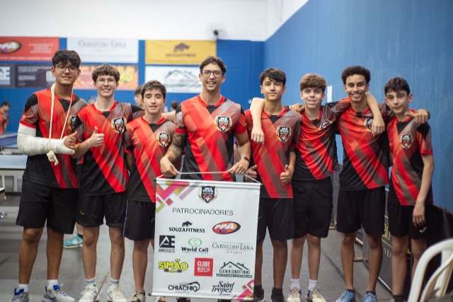Equipe Jaú Pong representa a cidade e conquista o título nos Jogos da Juventude
