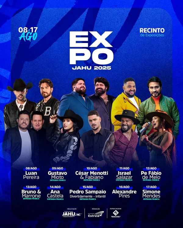 ExpoJahu 2025 terá rodeio e competições para todas as idades e ainda dez noites de festa com shows