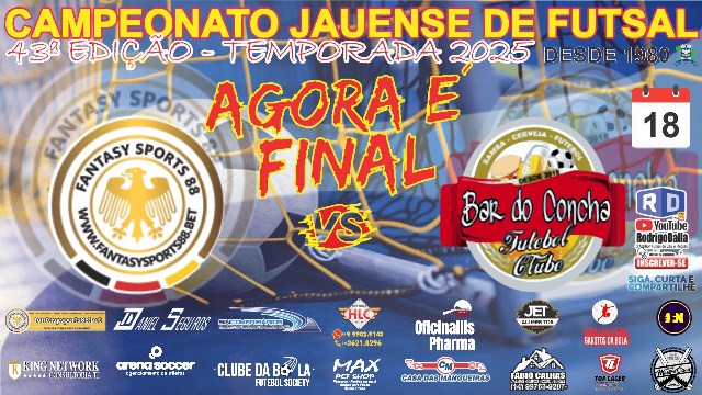 Definidos os finalistas da 43ª edição do Campeonato Jauense de Futsal 1ª Divisão