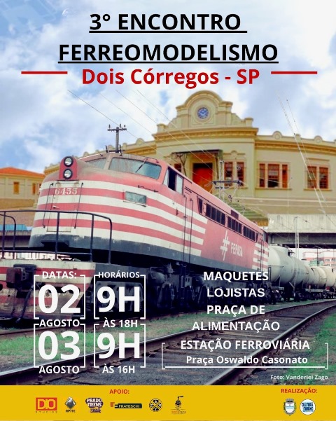 Dois Córregos sediará, no próximo final, o 3º Encontro de Ferreomodelismo