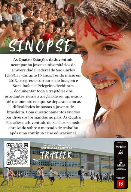Documentário que joga luz sobre os desafios da vida acadêmica ganha sessão acessível em Jaú