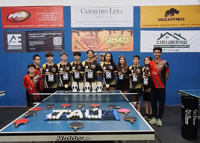 Jaú conquista vice-campeonato na 6ª etapa da Liga Paulista de Tênis de Mesa
