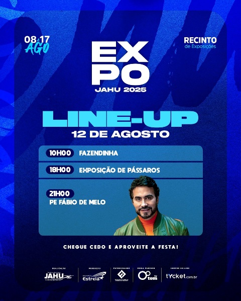 EXPO Jahu 2025 tem terça-feira marcada por fé, emoção e rock no Palco 2