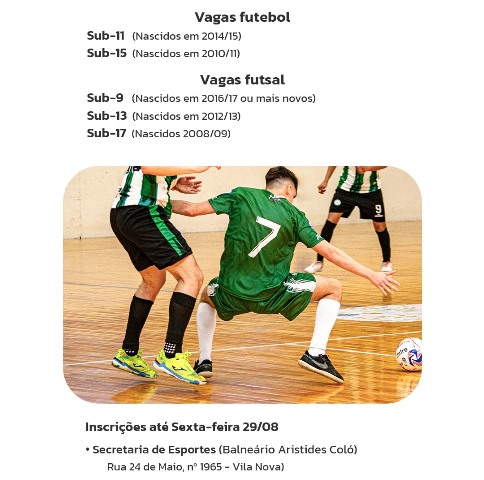 JAÚ ABRE INSCRIÇÕES PARA CATEGORIAS DE BASE DO FUTEBOL E FUTSAL