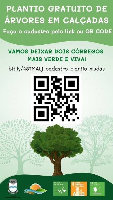 Prefeitura de Dois Córregos planta árvores gratuitamente para os cidadãos
