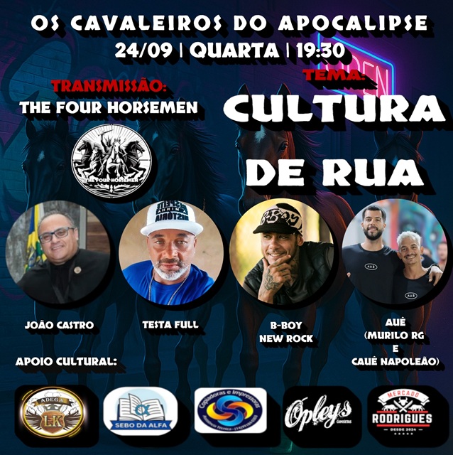 “Os Cavaleiros do Apocalipse” promovem encontro sobre Cultura de Rua em Jaú