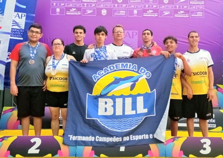 Equipe de Natação de Jaú conquista 14 medalhas no Campeonato Paulista de Paranatação
