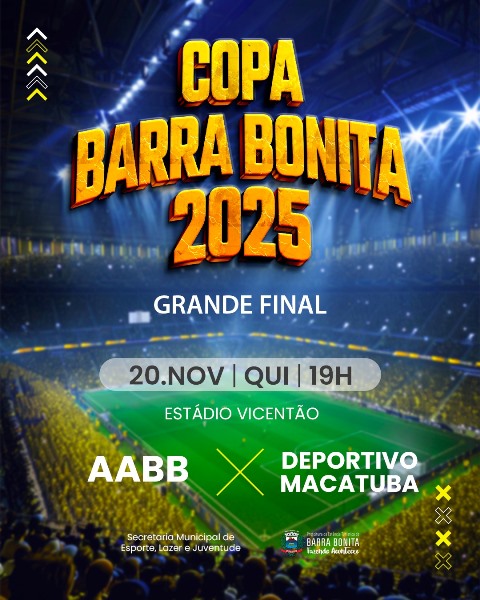 Copa Barra Bonita reúne AABB e Deportivo Macatuba na grande final neste feriado de quinta-feira