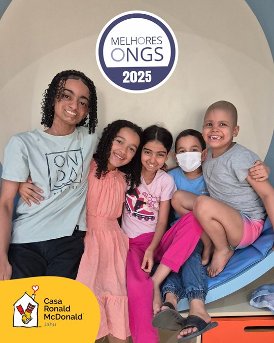 Casa Ronald McDonald é uma das Melhores ONGs 2025