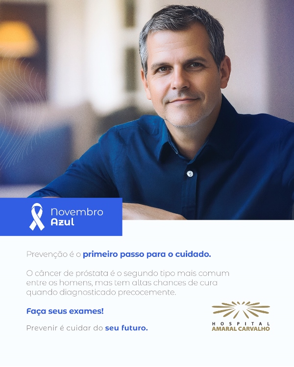 Novembro Azul: campanha alerta sobre o câncer de próstata e ressalta importância do diagnóstico precoce