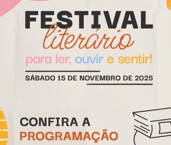 Festival Literário movimenta o Jardim de Baixo neste sábado, dia 15