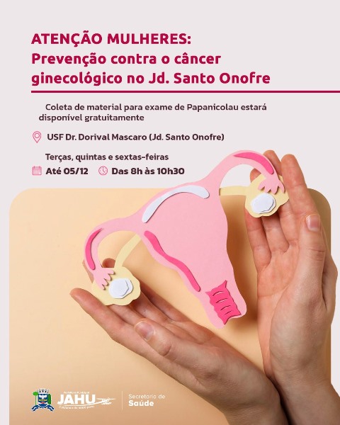 Unidade de Saúde do Santo Onofre oferece coleta gratuita de Papanicolau até 5 de dezembro
