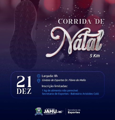 Jaú realiza “Corrida de Natal” no dia 21 de dezembro; veja como participar e dicas para iniciantes