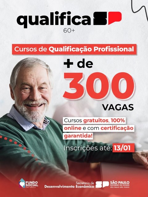 Programa Qualifica 60+ oferece cursos gratuitos e online para idosos em Jaú