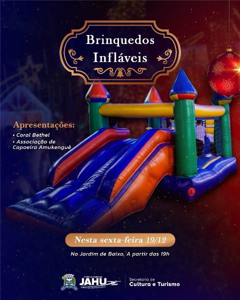 Natal em Jaú tem brinquedos gratuitos nesta sexta e programação segue até dia 23