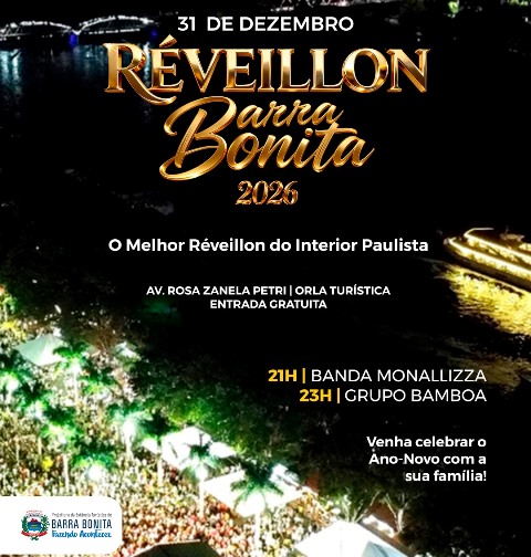 Barra Bonita anuncia programação especial de Réveillon e reforça vocação turística