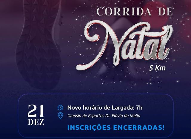 Corrida de Natal de Jahu tem inscrições encerradas e largada antecipada para as 7h
