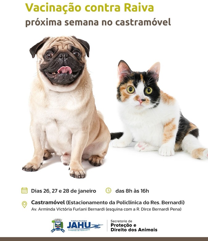 Prefeitura realiza vacinação gratuita contra a raiva, mas tutores pedem ampliação para todos os bairros