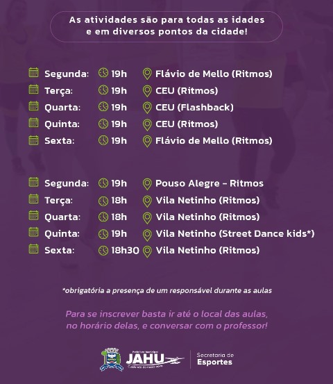 Pós-Carnaval é hora de cuidar da saúde: aulas gratuitas de ritmos estão com inscrições abertas em Jaú