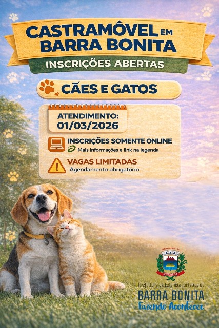 CASTRAMÓVEL EM BARRA BONITA: INSCRIÇÕES ABERTAS E VAGAS LIMITADAS