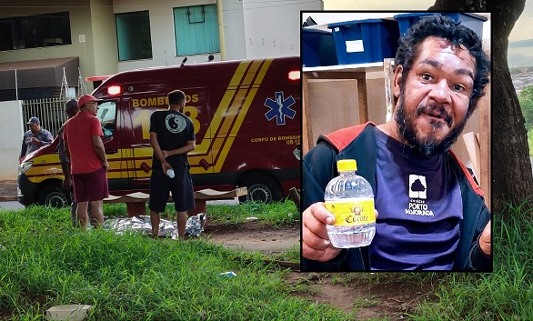 Morte de morador de rua conhecido como “Nego” mobiliza moradores, PM e Bombeiros no Jardim Novo Horizonte