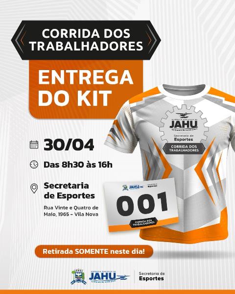 Entrega de kits da Corrida dos Trabalhadores movimenta véspera da prova em Jaú: nesta quinta, até as 16h30